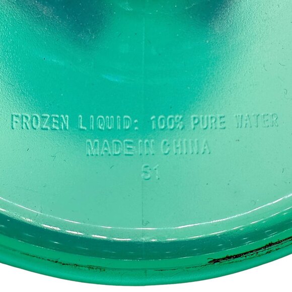 Frozen Liquid Margarita Glasses Set Of 2 13.5 Oz Pink and Green Freeze First - Picture 4 of 6